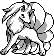 Ninetales Pixel Art gen1_yellow - Pokemon Gallery