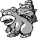 Slowbro Pixel Art gen1_yellow - Pokemon Gallery