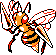 Beedrill Pixel Art gen2_crystal - Pokemon Gallery