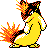 Quilava Pixel Art gen2_crystal - Pokemon Gallery