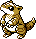 Sandshrew Pixel Art gen2_crystal - Pokemon Gallery