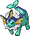 Vaporeon Pixel Art gen3_firered-leafgreen - Pokemon Gallery