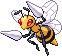 Beedrill Pixel Art gen4_heartgold-soulsilver - Pokemon Gallery