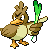 FarfetchD Pixel Art gen4_heartgold-soulsilver - Pokemon Gallery