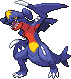 Garchomp Pixel Art gen4_platinum - Pokemon Gallery