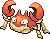 Krabby Pixel Art Grid - Pokemon Gallery