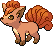 Vulpix Pixel Art Grid - Pokemon Gallery