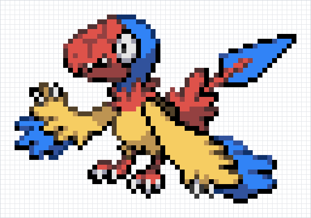 Archen Pixel Art Grid