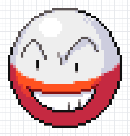 Electrode Pixel Art Grid