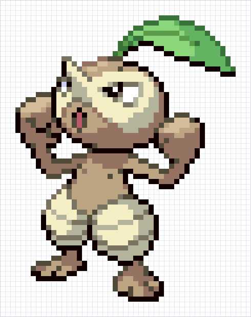 Nuzleaf Pixel Art Grid