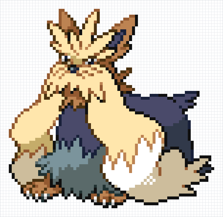 Stoutland Pixel Art Grid