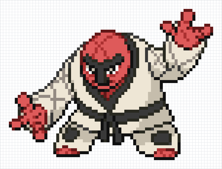 Throh Pixel Art Grid
